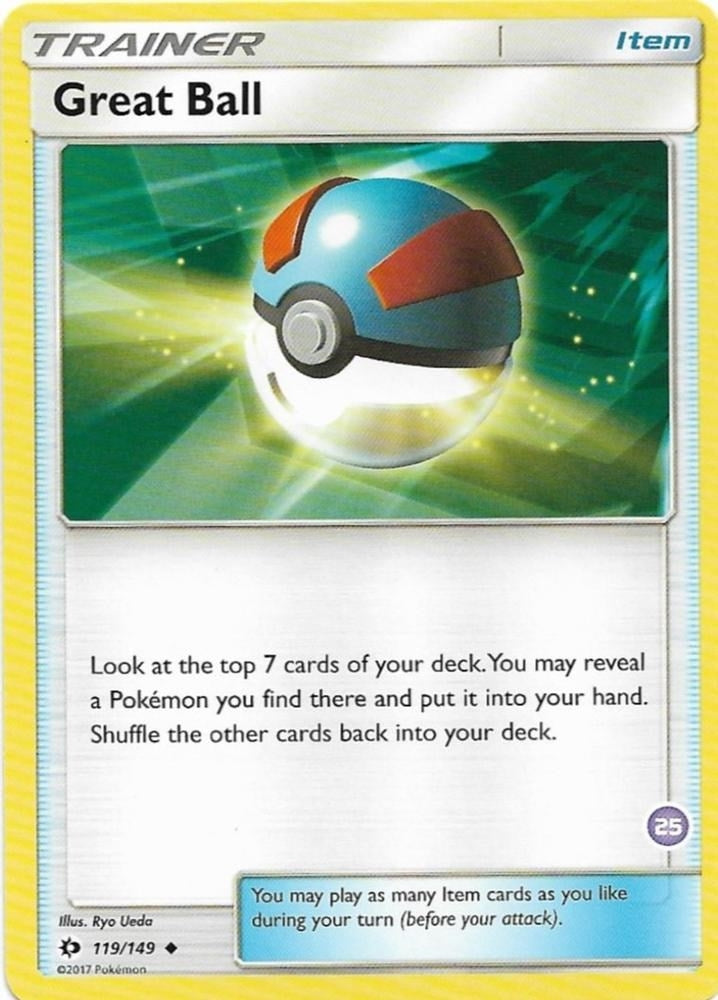 Image for Great Ball (25) (Alolan Sandslash Half-Deck) (119/149) [SM Trainer Kit: Alolan Sandslash & Alolan Ninetales] - Pokemon