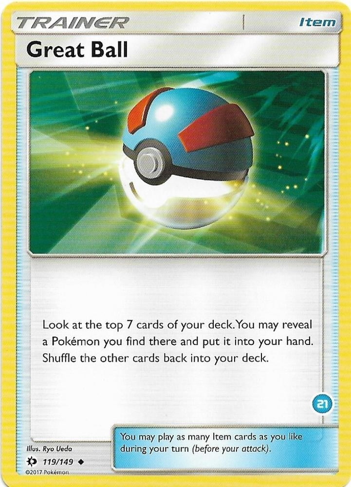 Image for Great Ball (#21, Alolan Ninetales Half-Deck) (21/30) [SM Trainer Kit: Alolan Sandslash & Alolan Ninetales] - Pokemon