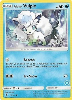 Image for Alolan Vulpix (14) (21/145) [SM Trainer Kit: Alolan Sandslash & Alolan Ninetales] - Pokemon