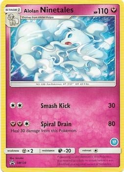 Image for Alolan Ninetales (17) (SM128) [SM Trainer Kit: Alolan Sandslash & Alolan Ninetales] - Pokemon