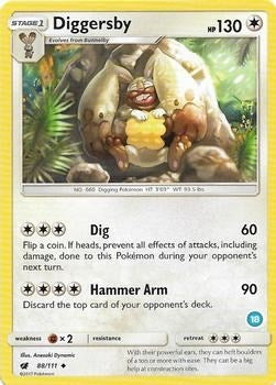 Image for Diggersby (18) (88/111) [SM Trainer Kit: Alolan Sandslash & Alolan Ninetales] - Pokemon