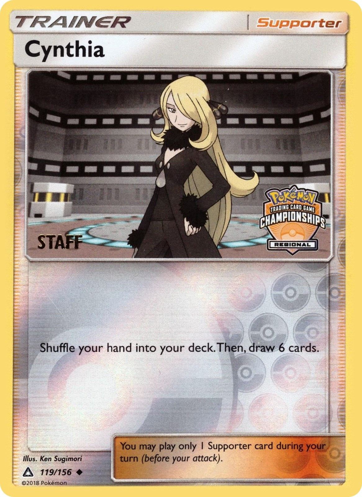 Image for Cynthia - 119/156 (Regional Championships) [Staff] (119/156) [League & Championship Cards] - Pokemon