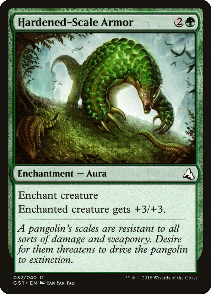 Image for Hardened-Scale Armor (32) [Global Series Jiang Yanggu & Mu Yanling] - Magic: The Gathering
