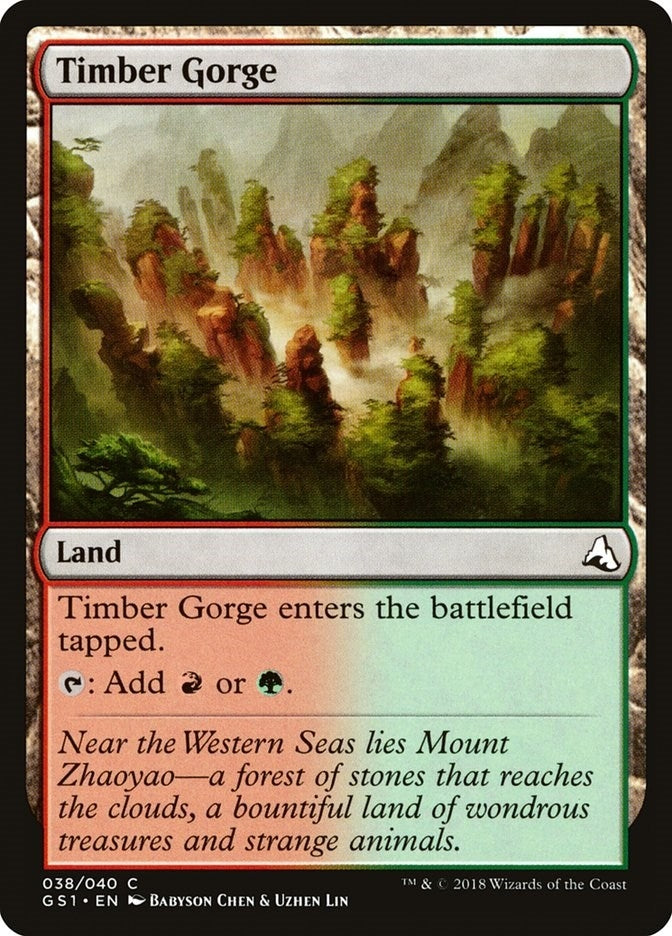 Image for Timber Gorge (38) [Global Series Jiang Yanggu & Mu Yanling] - Magic: The Gathering