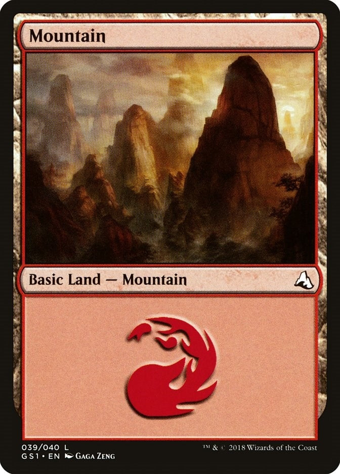 Image for Mountain (39) [Global Series Jiang Yanggu & Mu Yanling] - Magic: The Gathering
