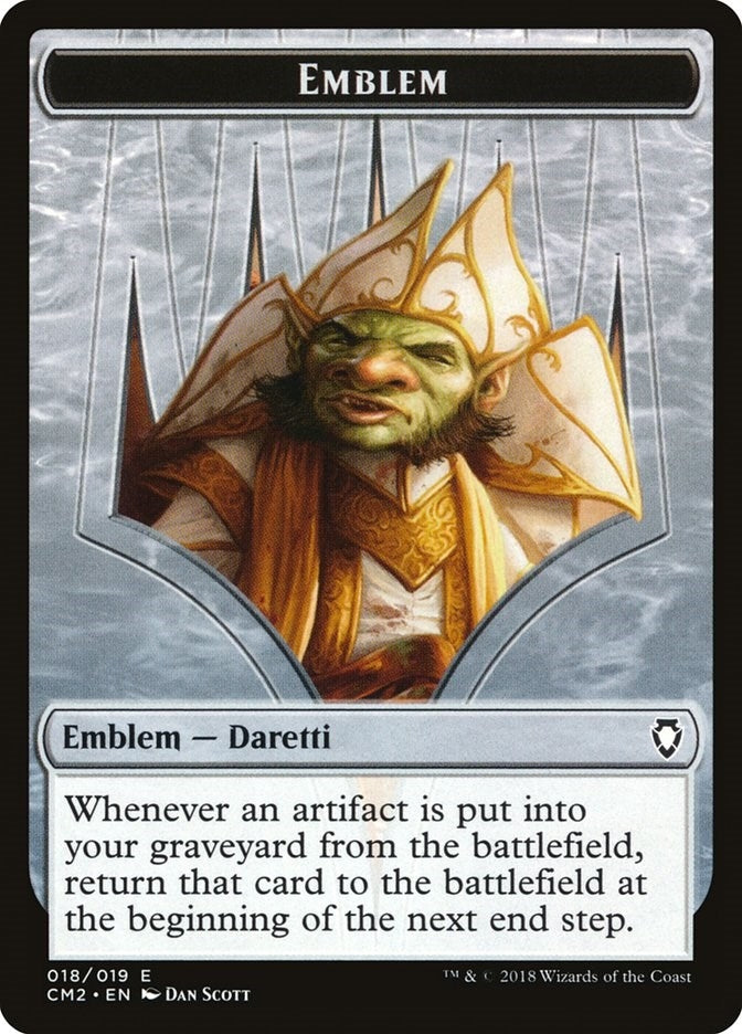 Image for Emblem - Daretti, Scrap Savant (18) [Commander Anthology Volume II] - Magic: The Gathering