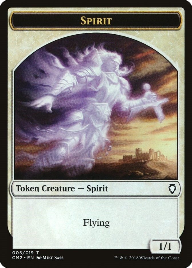 Image for Spirit Token (5) [Commander Anthology Volume II] - Magic: The Gathering