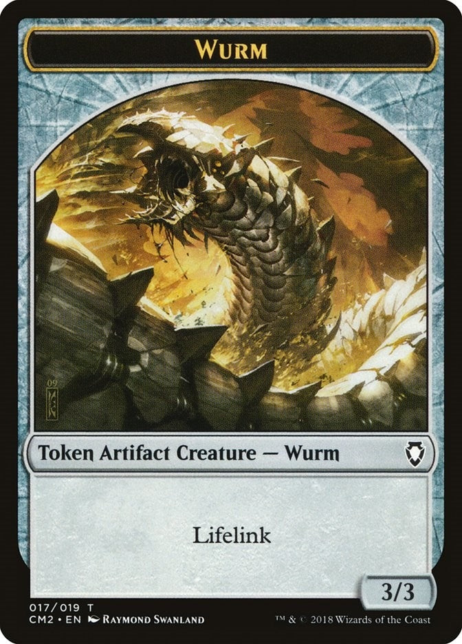 Image for Wurm Token (Lifelink) (17) [Commander Anthology Volume II] - Magic: The Gathering