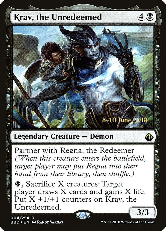 Image for Krav, the Unredeemed (4) [Launch Party & Release Event Promos] - Magic: The Gathering