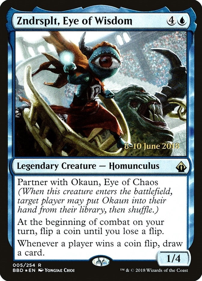 Image for Zndrsplt, Eye of Wisdom (5) [Launch Party & Release Event Promos] - Magic: The Gathering