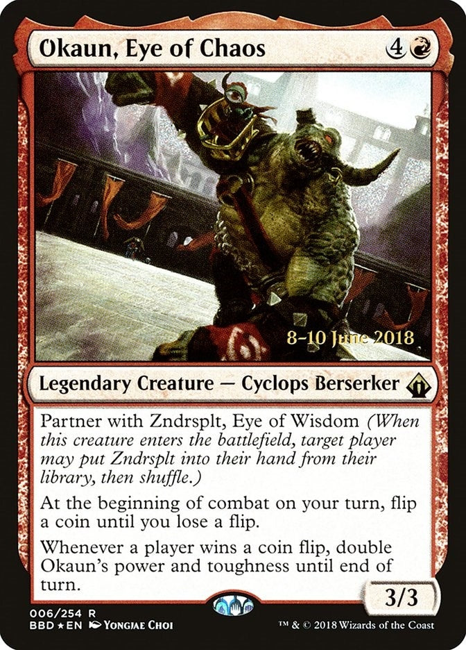Image for Okaun, Eye of Chaos (6) [Launch Party & Release Event Promos] - Magic: The Gathering