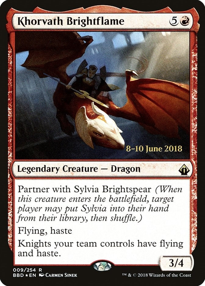 Image for Khorvath Brightflame (9) [Launch Party & Release Event Promos] - Magic: The Gathering