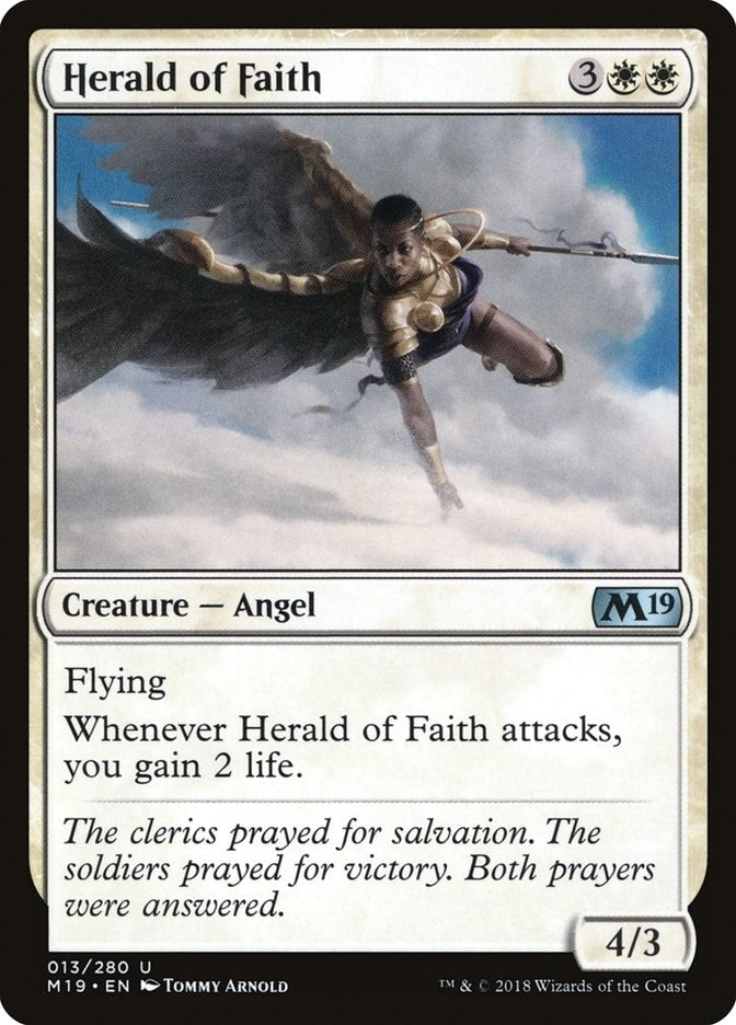Image for Herald of Faith (13) [Core Set 2019] - Magic: The Gathering