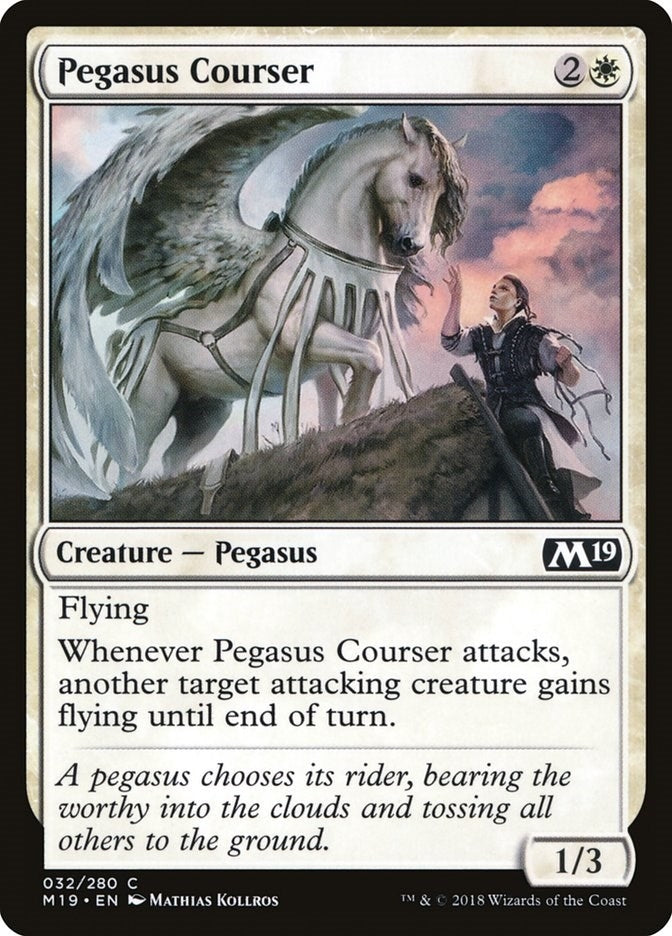 Image for Pegasus Courser (32) [Core Set 2019] - Magic: The Gathering