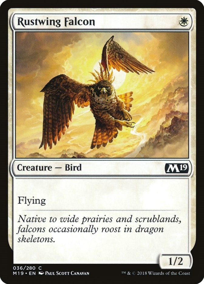 Image for Rustwing Falcon (36) [Core Set 2019] - Magic: The Gathering