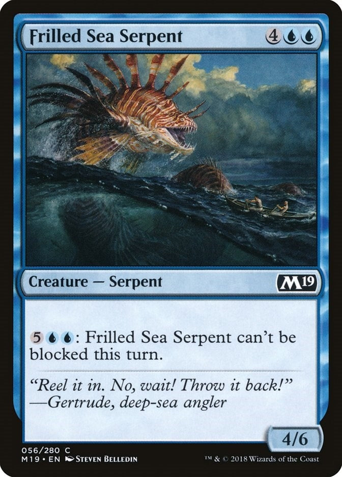 Image for Frilled Sea Serpent (56) [Core Set 2019] - Magic: The Gathering