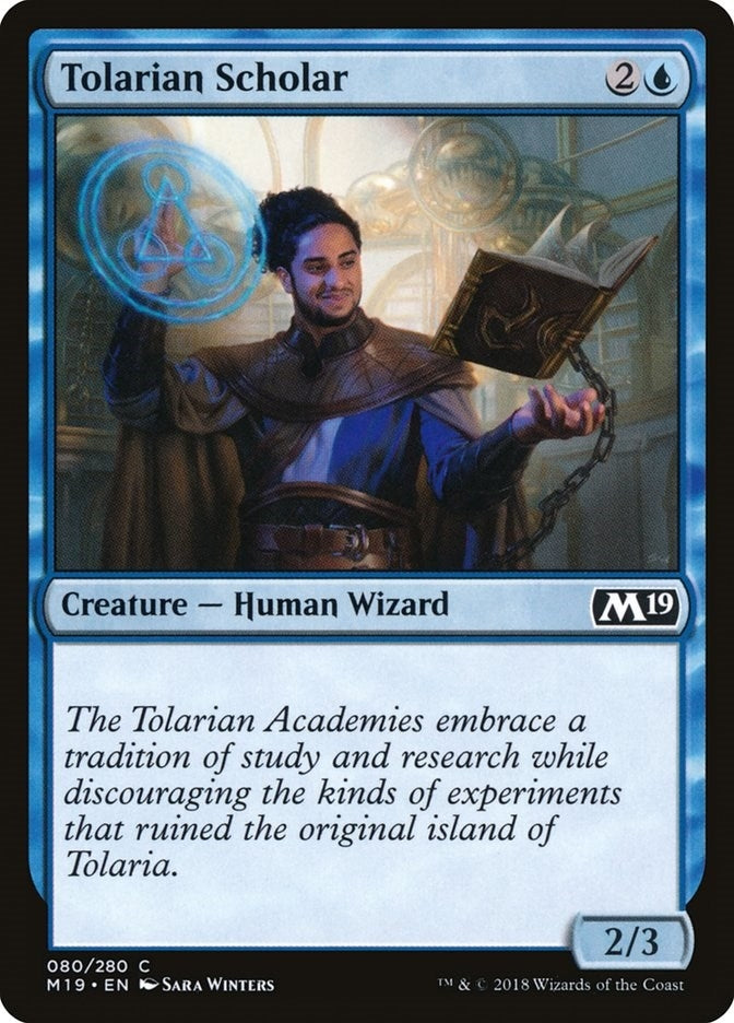 Image for Tolarian Scholar (80) [Core Set 2019] - Magic: The Gathering