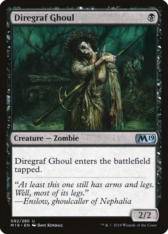 Image for Diregraf Ghoul (92) [Core Set 2019] - Magic: The Gathering