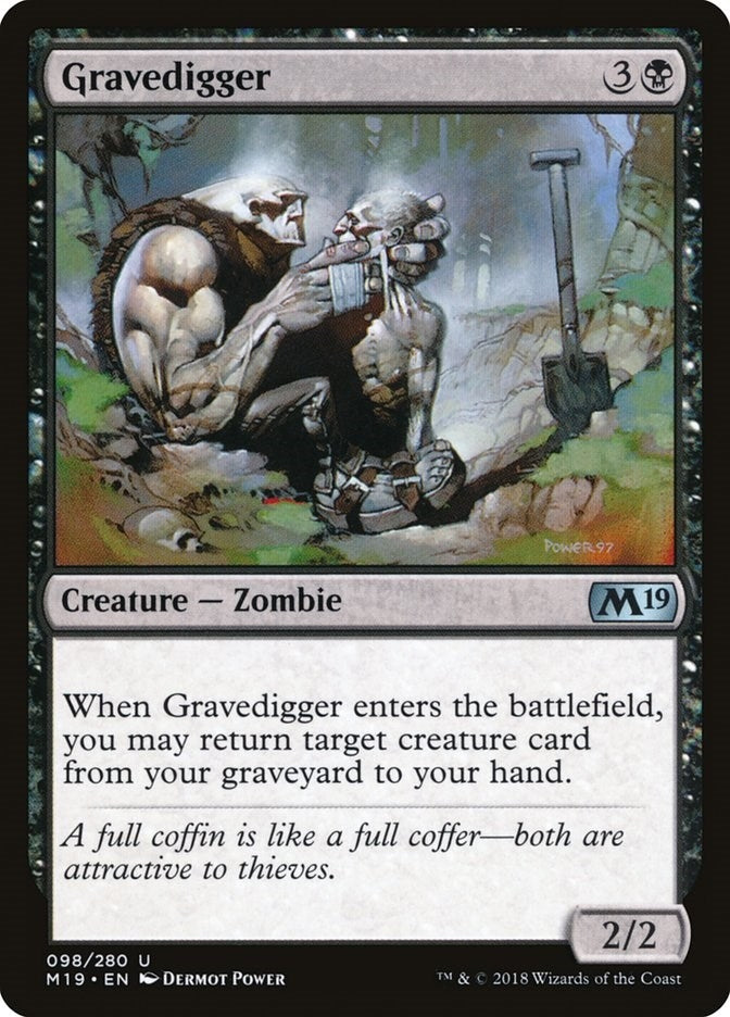 Image for Gravedigger (98) [Core Set 2019] - Magic: The Gathering