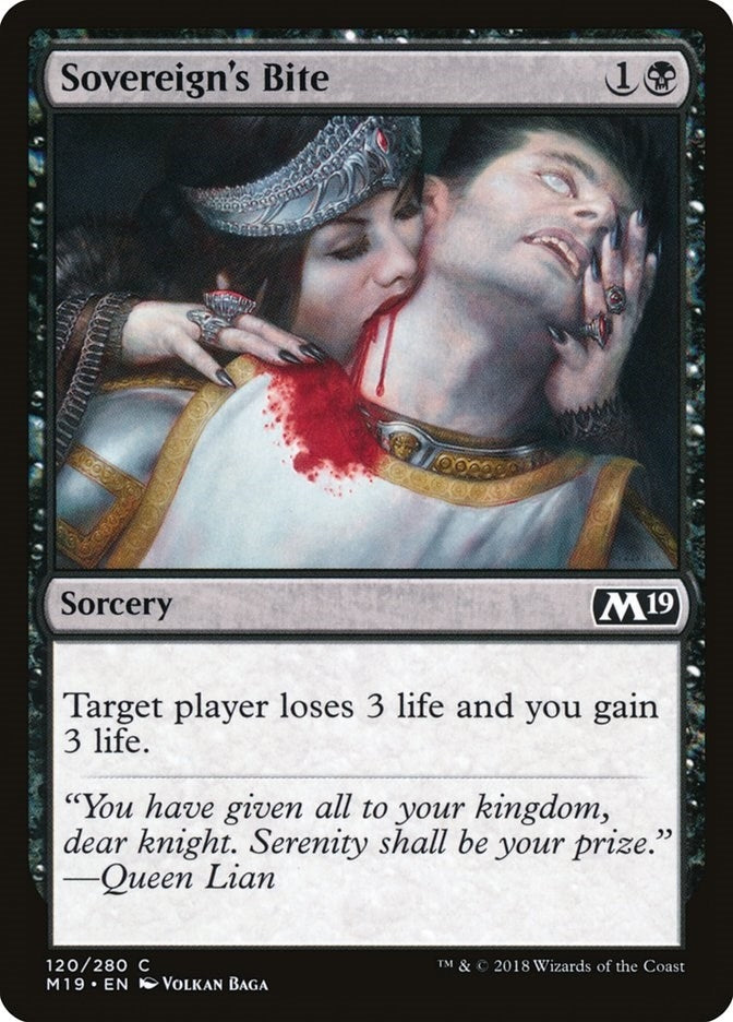 Image for Sovereign's Bite (120) [Core Set 2019] - Magic: The Gathering