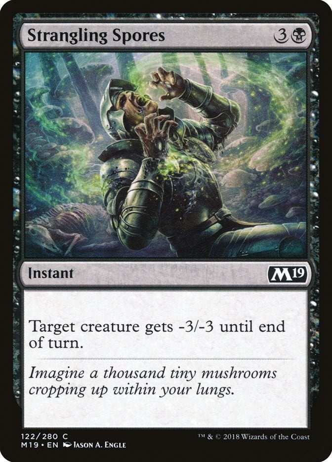 Image for Strangling Spores (122) [Core Set 2019] - Magic: The Gathering