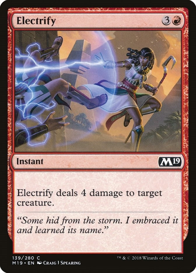 Image for Electrify (139) [Core Set 2019] - Magic: The Gathering