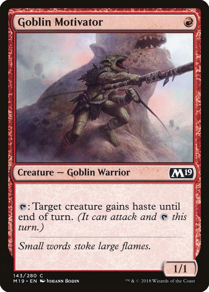 Image for Goblin Motivator (143) [Core Set 2019] - Magic: The Gathering