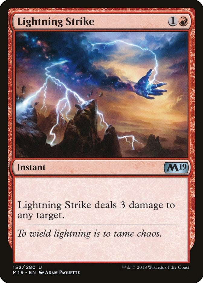 Image for Lightning Strike (152) [Core Set 2019] - Magic: The Gathering