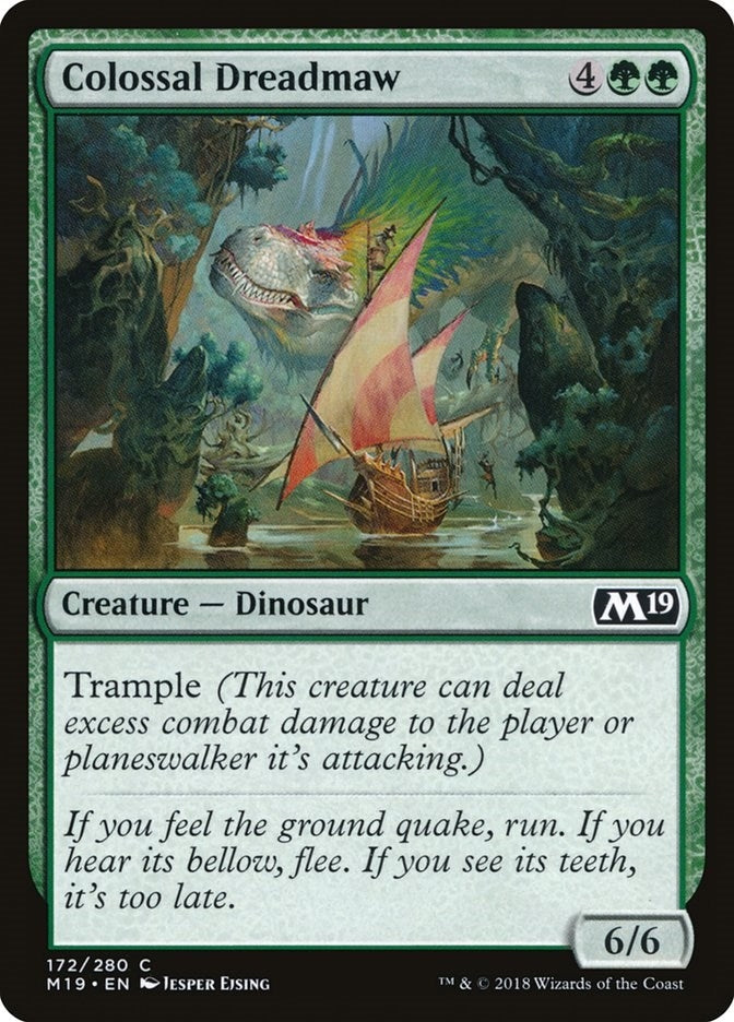 Image for Colossal Dreadmaw (172) [Core Set 2019] - Magic: The Gathering