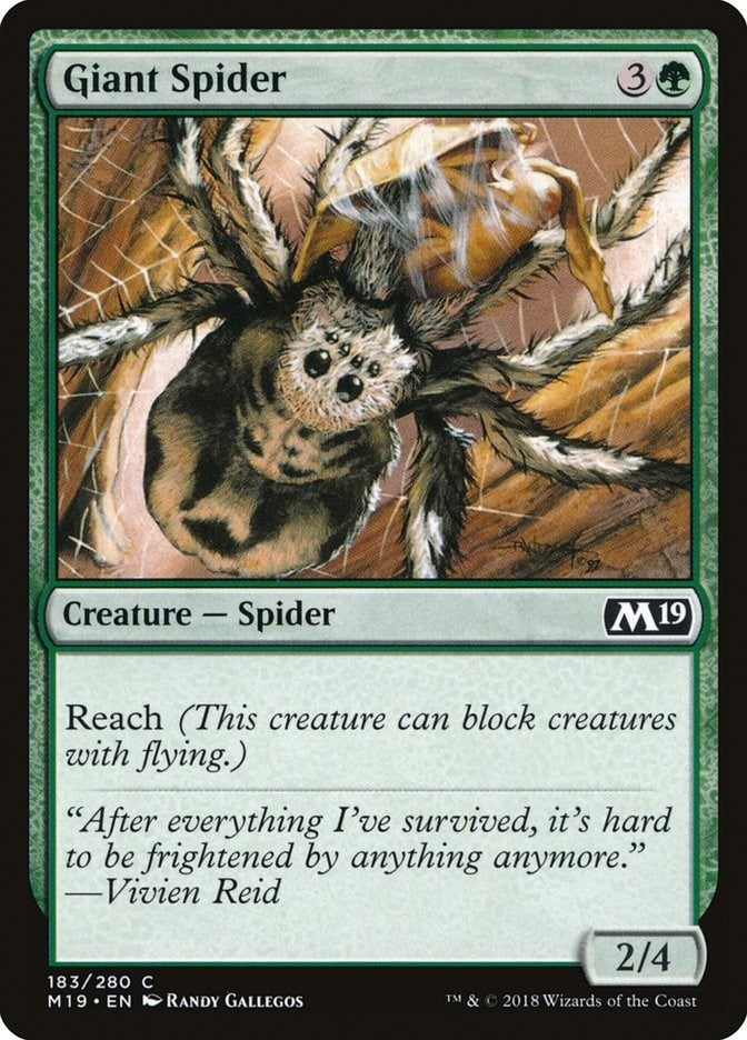 Image for Giant Spider (183) [Core Set 2019] - Magic: The Gathering