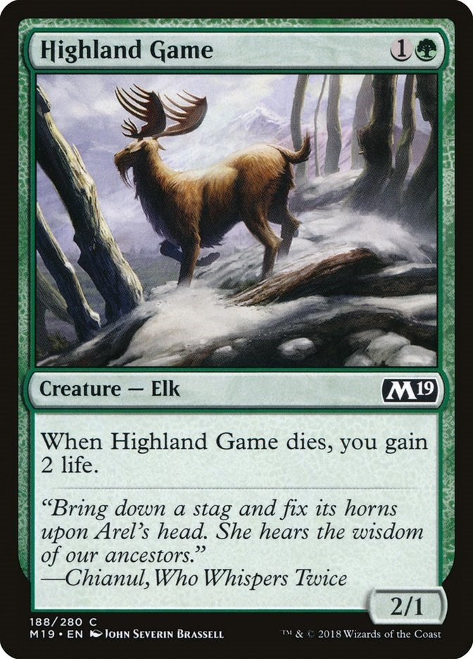 Image for Highland Game (188) [Core Set 2019] - Magic: The Gathering