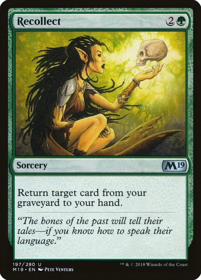 Image for Recollect (197) [Core Set 2019] - Magic: The Gathering