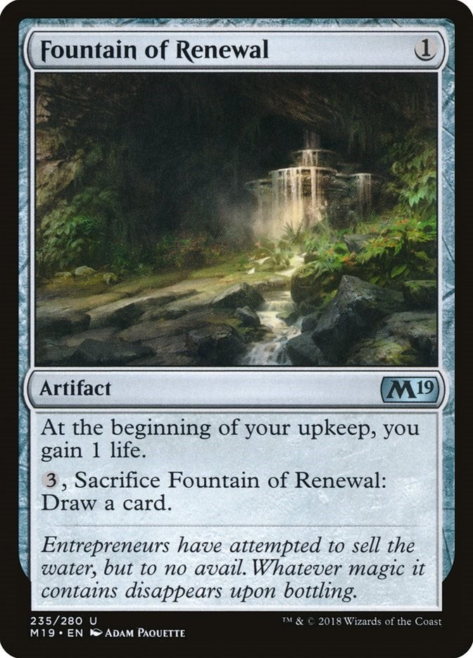 Image for Fountain of Renewal (235) [Core Set 2019] - Magic: The Gathering