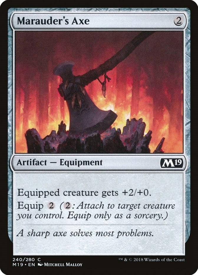 Image for Marauder's Axe (240) [Core Set 2019] - Magic: The Gathering
