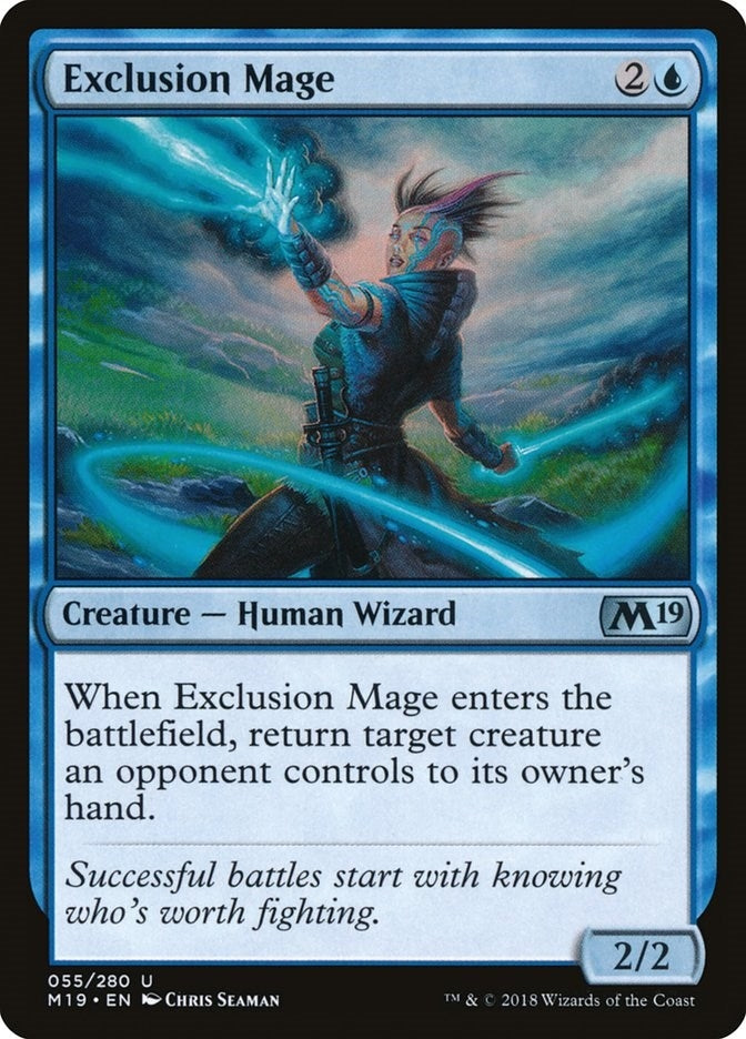 Image for Exclusion Mage (55) [Core Set 2019] - Magic: The Gathering