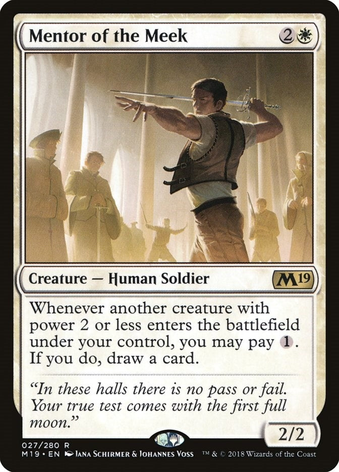 Image for Mentor of the Meek (27) [Core Set 2019] - Magic: The Gathering