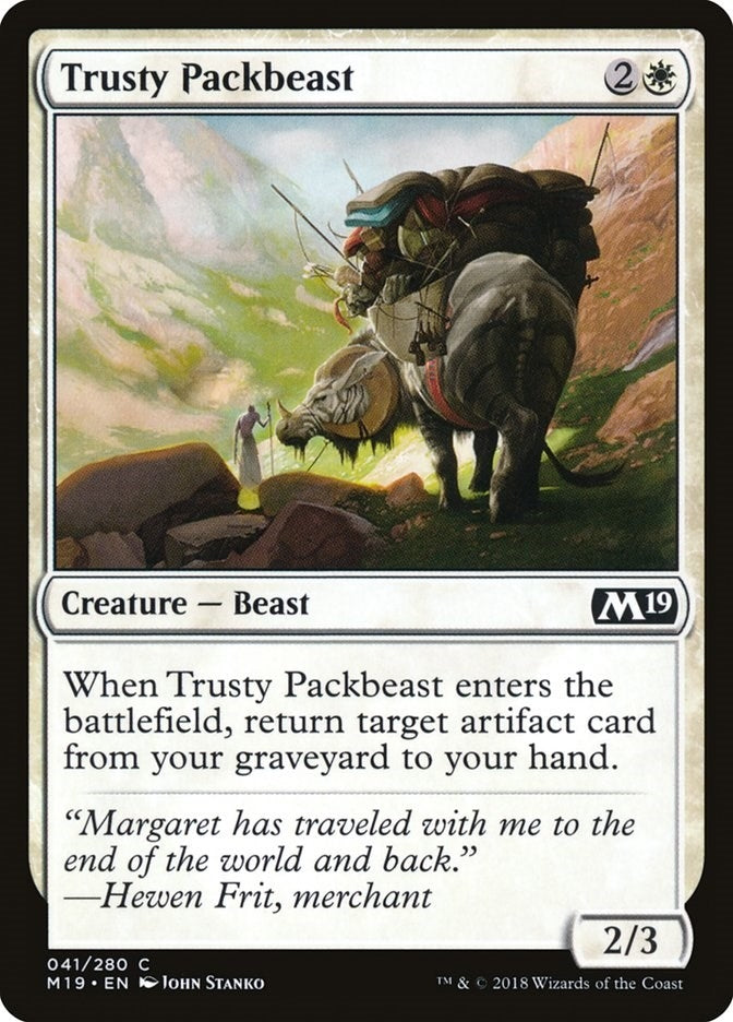 Image for Trusty Packbeast (41) [Core Set 2019] - Magic: The Gathering