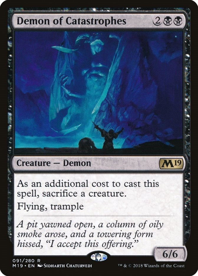 Image for Demon of Catastrophes (91) [Core Set 2019] - Magic: The Gathering