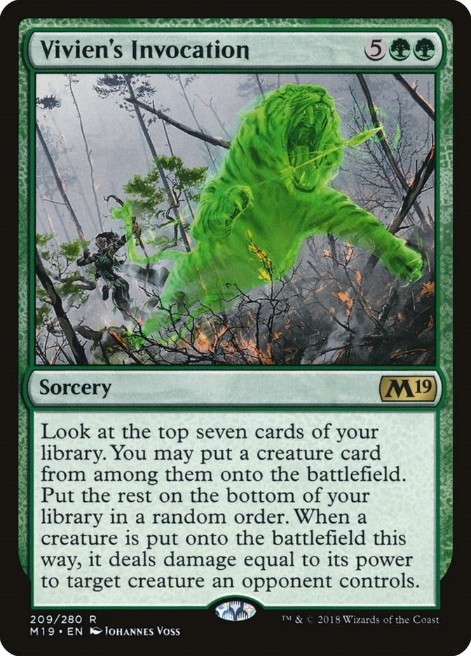 Image for Vivien's Invocation (209) [Core Set 2019] - Magic: The Gathering