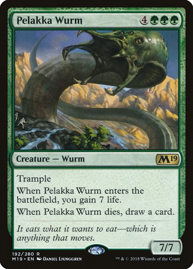 Image for Pelakka Wurm (192) [Core Set 2019] - Magic: The Gathering