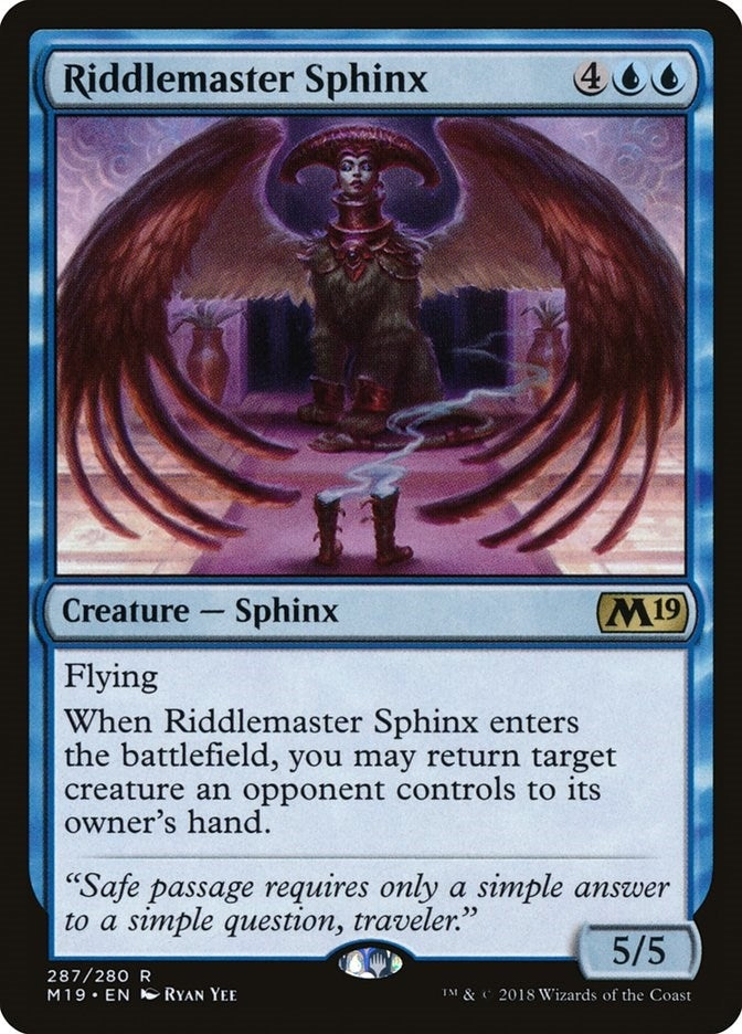 Image for Riddlemaster Sphinx (287) [Core Set 2019] - Magic: The Gathering