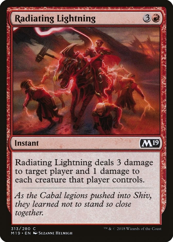 Image for Radiating Lightning (313) [Core Set 2019] - Magic: The Gathering