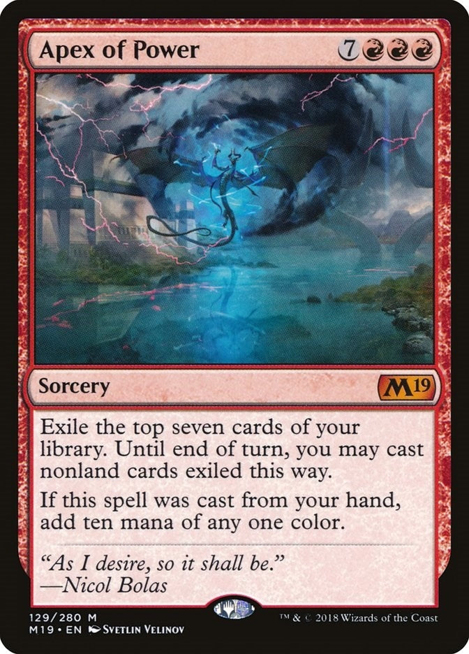 Image for Apex of Power (129) [Core Set 2019] - Magic: The Gathering