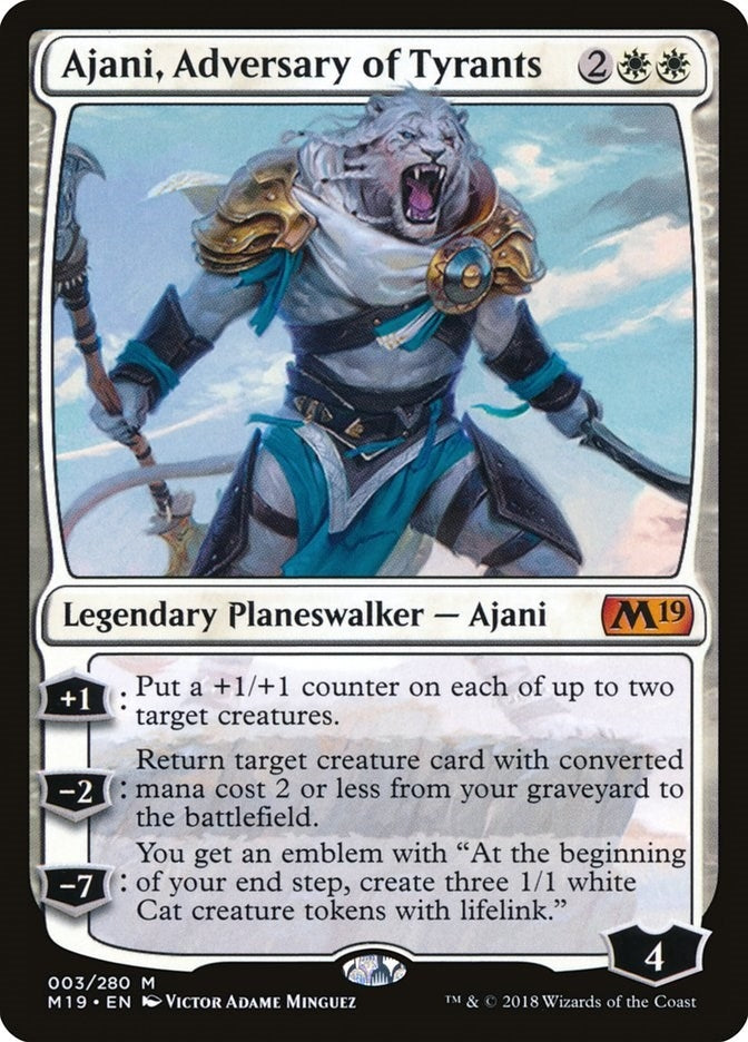 Image for Ajani, Adversary of Tyrants (3) [Core Set 2019] - Magic: The Gathering
