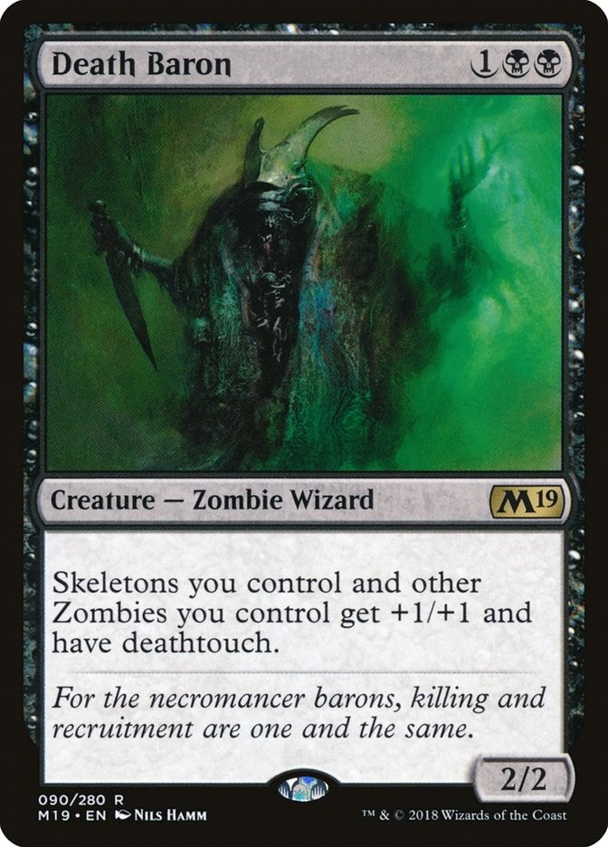Image for Death Baron (90) [Core Set 2019] - Magic: The Gathering