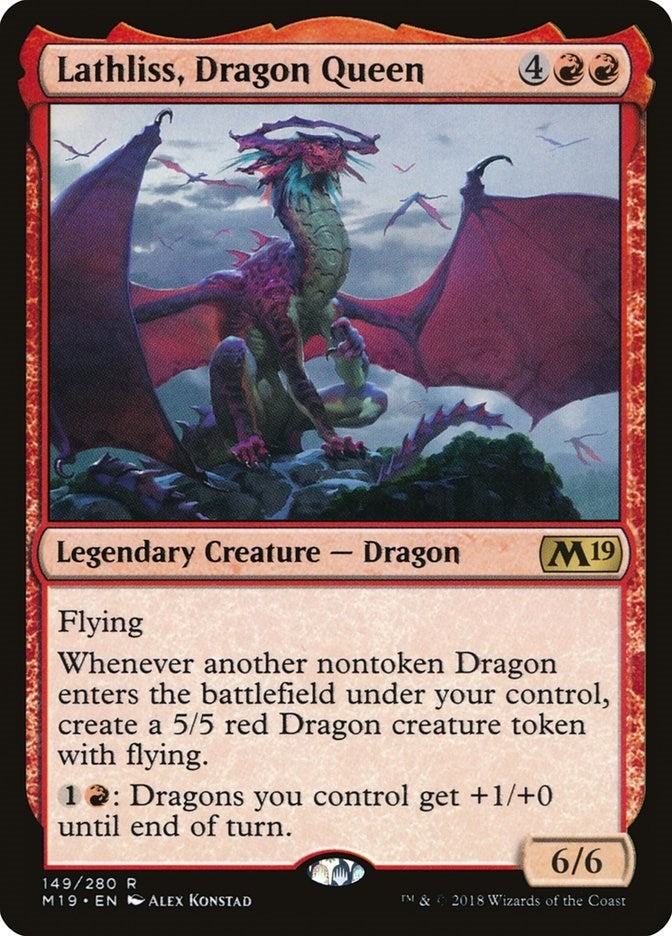 Image for Lathliss, Dragon Queen (149) [Core Set 2019] - Magic: The Gathering