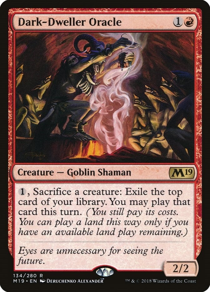 Image for Dark-Dweller Oracle (134) [Core Set 2019] - Magic: The Gathering