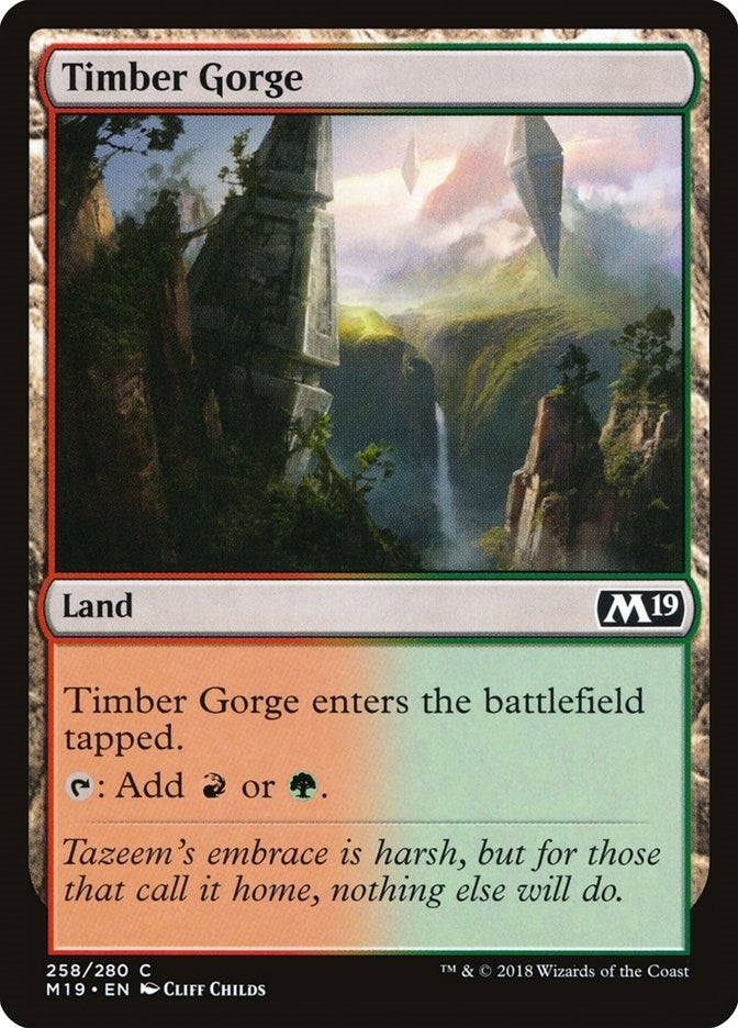 Image for Timber Gorge (258) [Core Set 2019] - Magic: The Gathering