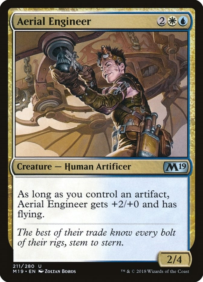 Image for Aerial Engineer (211) [Core Set 2019] - Magic: The Gathering