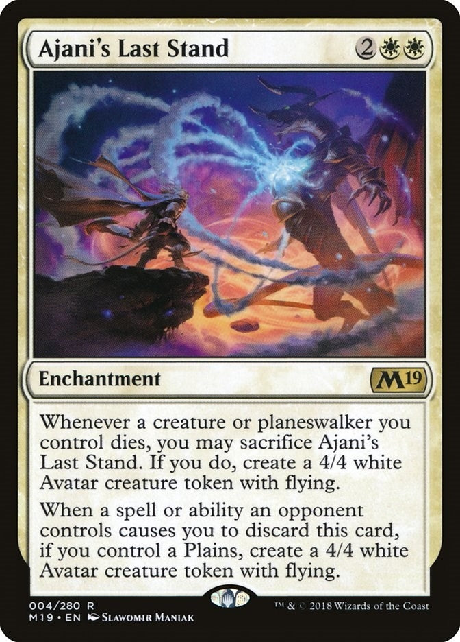 Image for Ajani's Last Stand (4) [Core Set 2019] - Magic: The Gathering